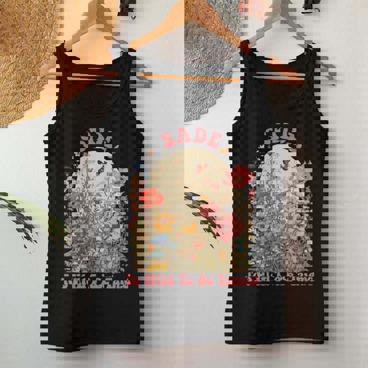 Sade 名前 かわいい レトロ 女の子 ワイルドフラワーade 名前 長袖tシャツ レディースタンクトップ 面白い贈り物