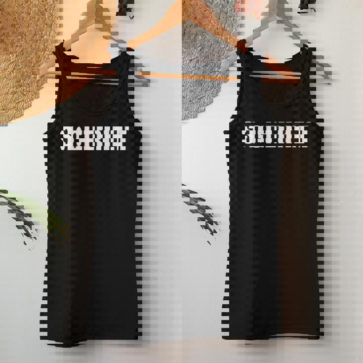 Sicherheit -Ecurity Guard Uniform And German レディースタンクトップ 面白い贈り物