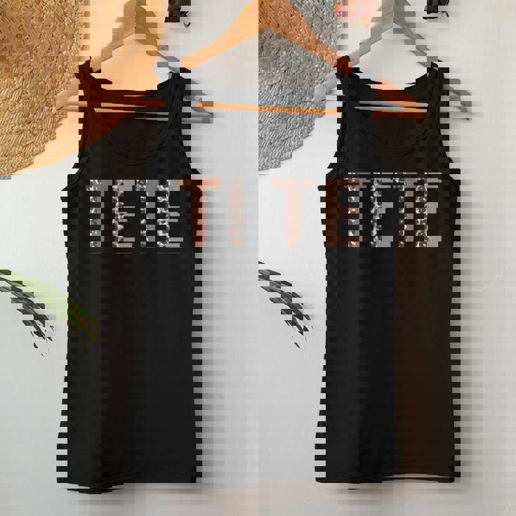 Tete ヒョウ柄 ママ キュート 母の日 おもしろい おばあちゃん レディースタンクトップ 面白い贈り物