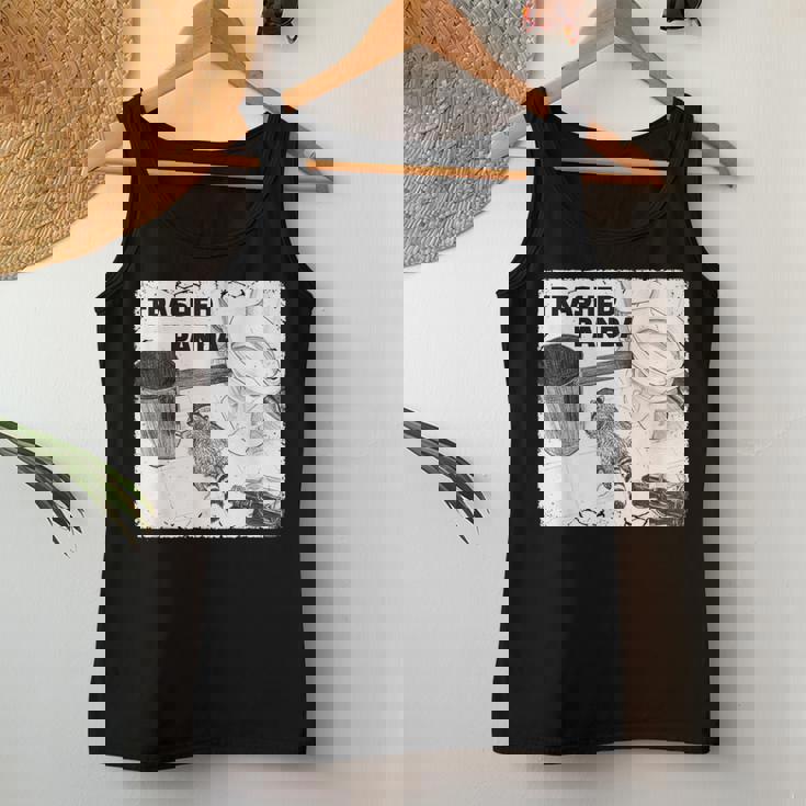 Trashed Panda Racoon Trend レディースタンクトップ 面白い贈り物