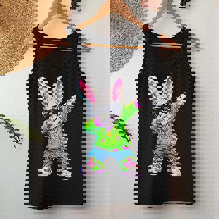 かわいい アニメ ダビングバニー ウサギ ハッピー イースター 男の子 女の子 キッズ レディースタンクトップ 面白い贈り物