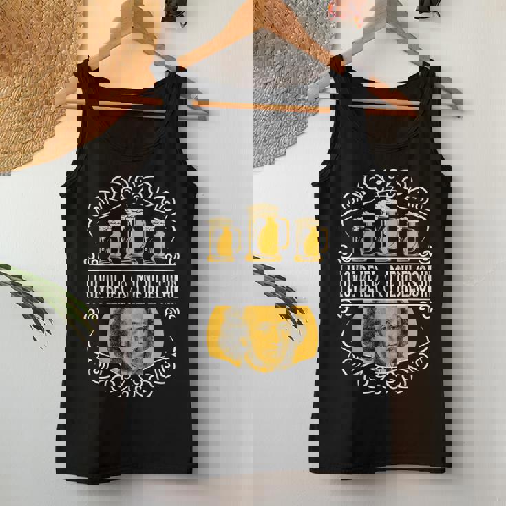 オクトーバーフェスト I Love Beer Bier & Classical Music レディースタンクトップ 面白い贈り物