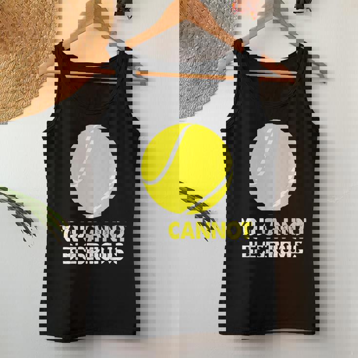 テニス ユーモア You Cannot Beerious ラケット スポーツ レディースタンクトップ 面白い贈り物