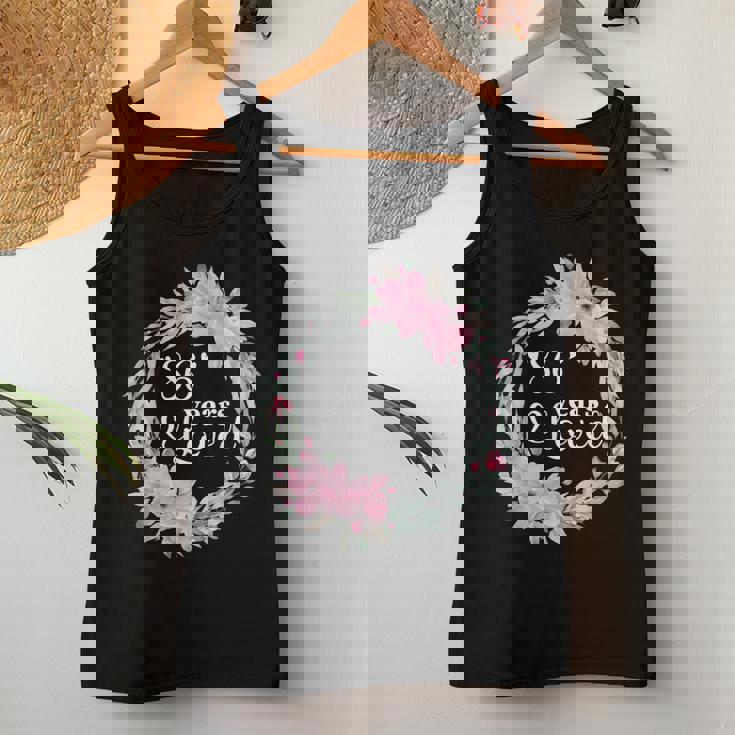 フローラル 86歳 誕生日 男性 女性 86歳 誕生日 レディースタンクトップ 面白い贈り物