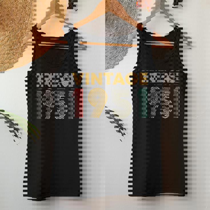 ヴィンテージ 1951 75 歳の誕生日プレゼント 男性 女性 75 歳 レディースタンクトップ 面白い贈り物