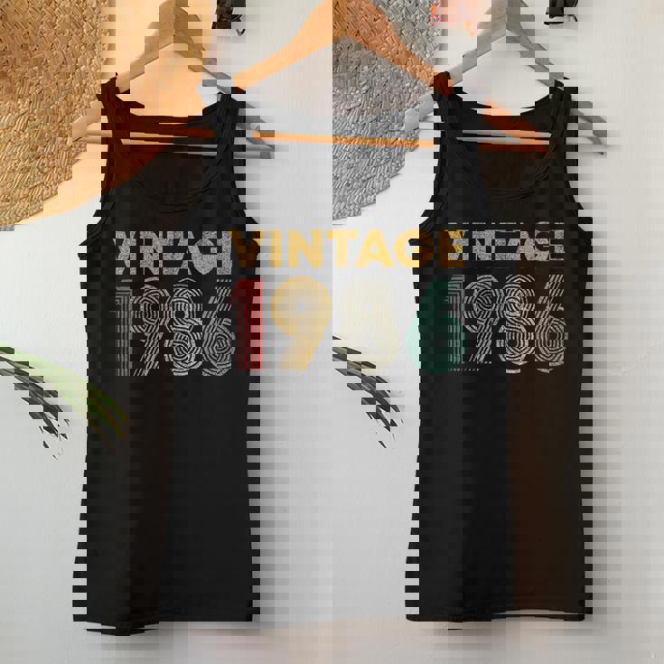 ヴィンテージ 1986 40歳の誕生日プレゼント 男性 女性 40歳 レディースタンクトップ 面白い贈り物