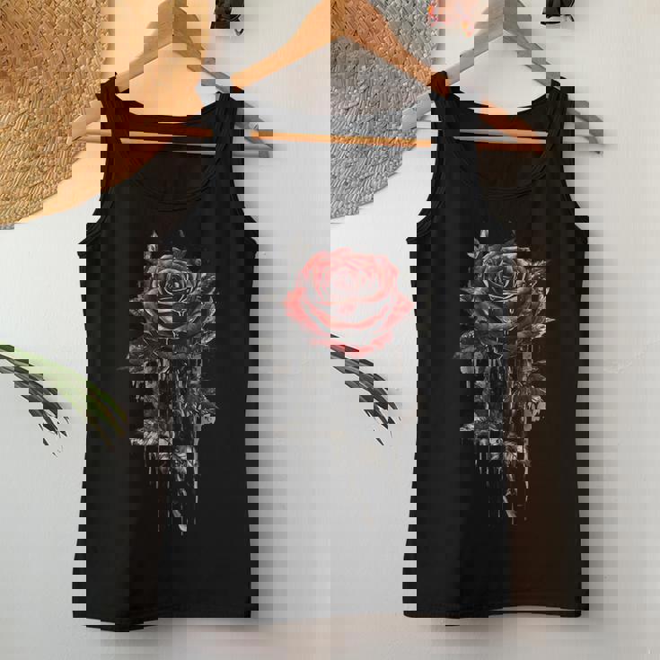 赤薔薇 花 ボタニスト ガーデン ガーデニング 花 バラ レディースタンクトップ 面白い贈り物