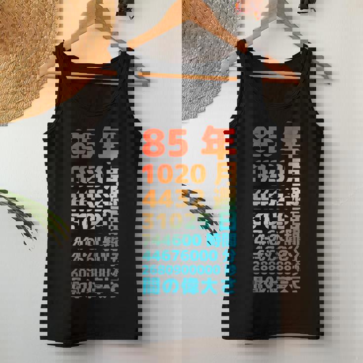 面白い85歳の誕生日の古いメーター 面白い85歳のギフト 女性 男性 面白い電卓 85歳の誕生日のギフト レディースタンクトップ 面白い贈り物