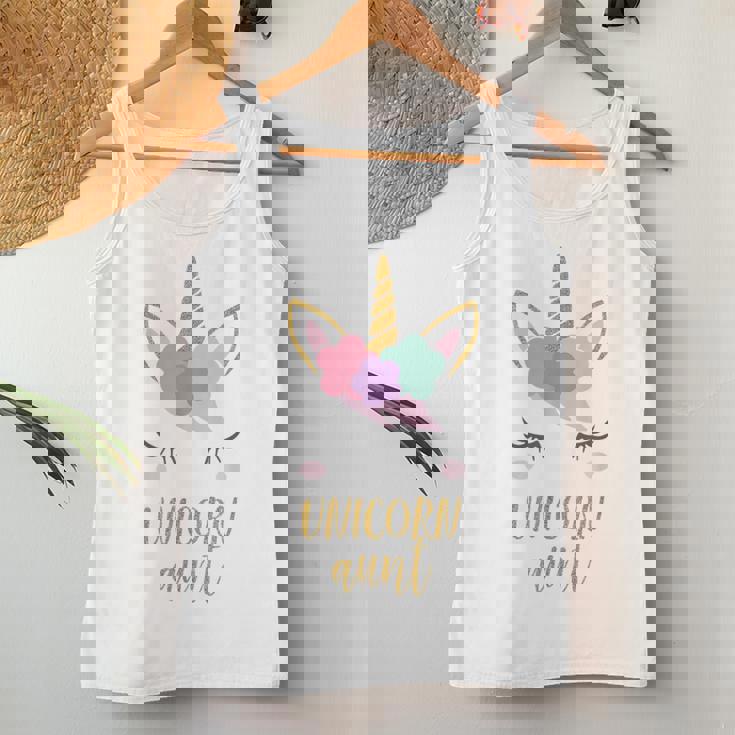 Aunt ユニコーン シャツ かわいい ユニコーン 叔母 ギフト レディースタンクトップ 面白い贈り物