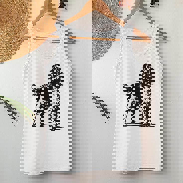 Dog Dad Mom Lover -Pringerpaniel Monocromatico Canotta da donna Regalos divertidos