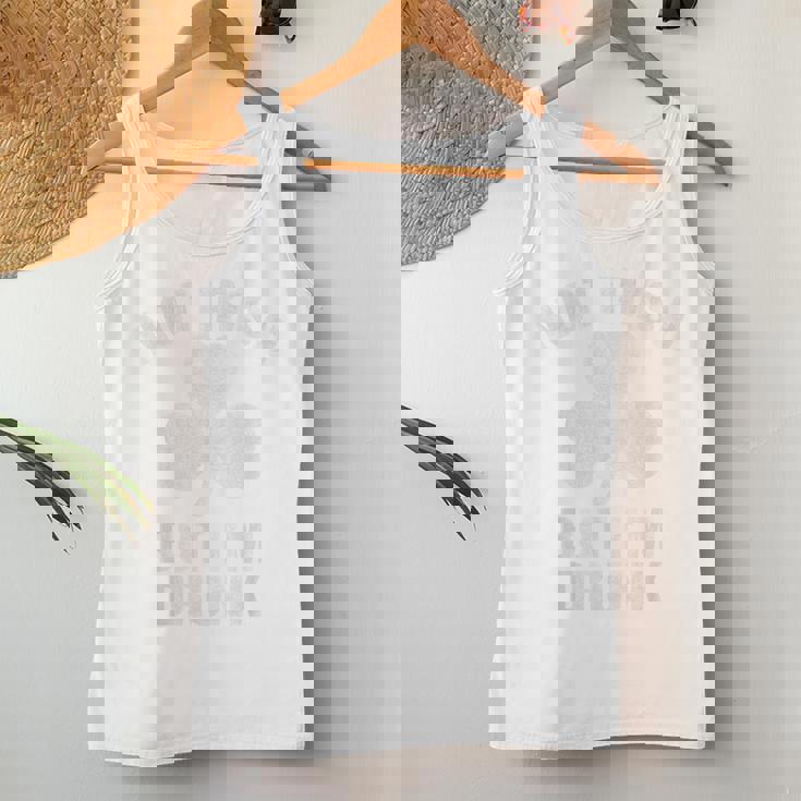 Not Irish But I'm Drunk Witht Patrick's Day クローバー レディースタンクトップ 面白い贈り物