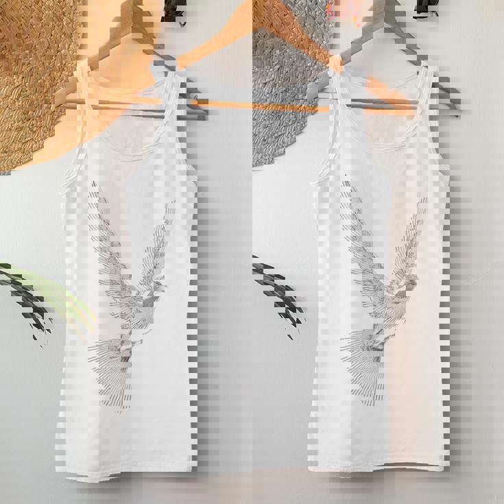 鳩 動物 男性 女性 モチーフ 恋人 自由 デザイン 平和 レディースタンクトップ 面白い贈り物