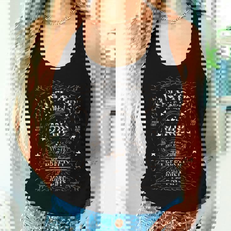 24 歳の誕生日レトロ限定版男性女性ヴィンテージ 2002 レディースタンクトップ 彼女への贈り物