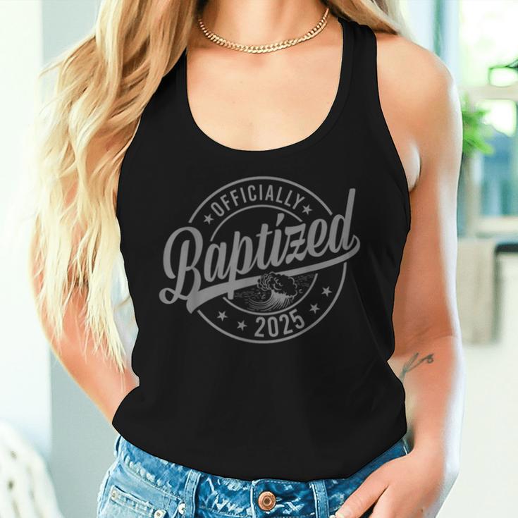 Baptized 2025 Baptism Christian Jesus Christ God Church Women Tank Top Gifts for Her