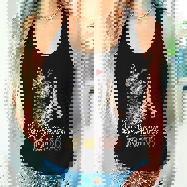 Bestchnauzer Mom Ever Dog Mama 母の日 レディースタンクトップ 彼女への贈り物