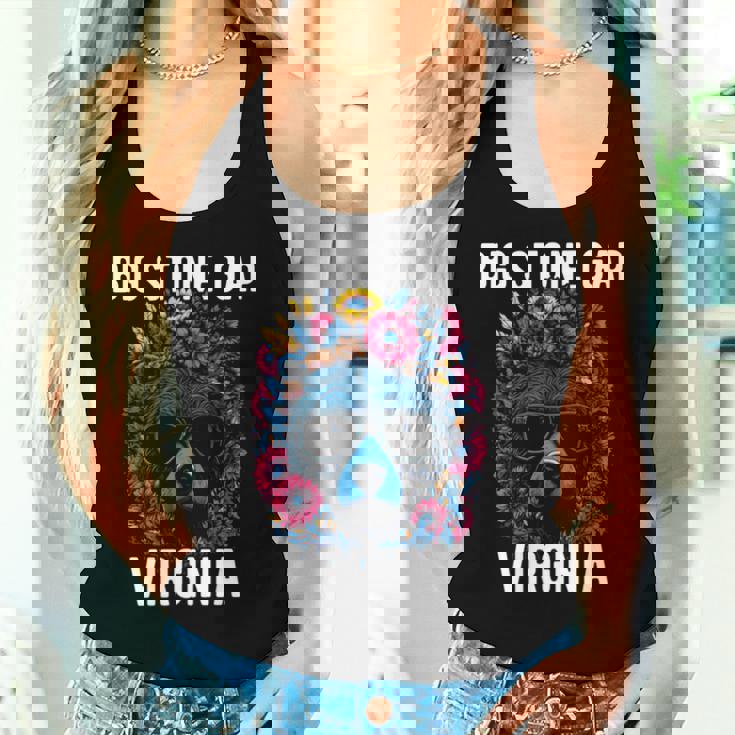 Bigtone Gap バージニア Usa クマと花のデザイン 長袖tシャツ レディースタンクトップ 彼女への贈り物