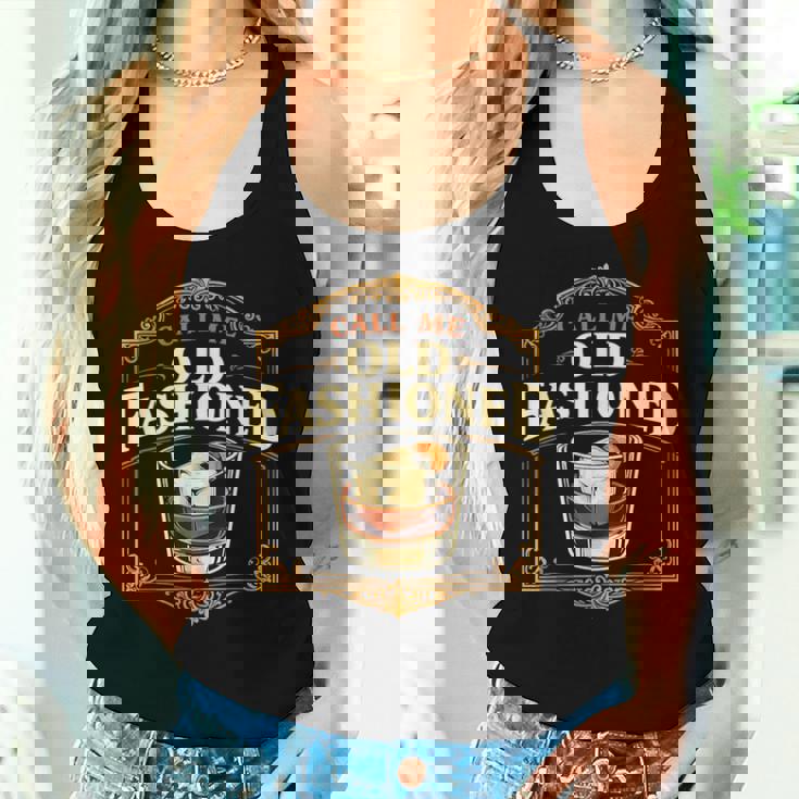 Call Me Old Fashioned Whiskey カクテル ドリンク ミクソロジスト レディースタンクトップ 彼女への贈り物