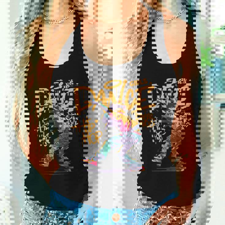 Cool Girls Breakdancing & Hip Hop Music Dancers Graffiti レディースタンクトップ 彼女への贈り物