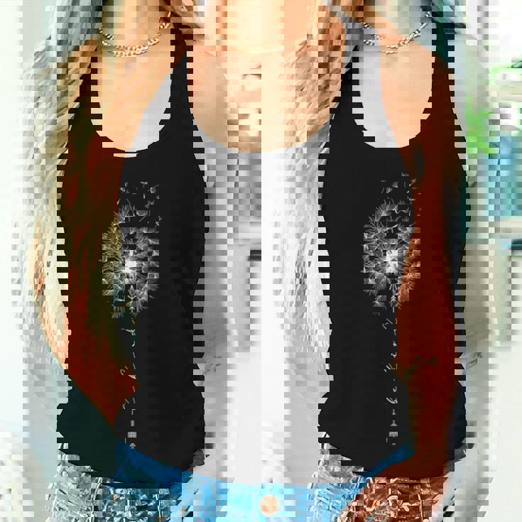 Cute Be Kind タンポポ タトゥー 矢 呼吸パターン レディースタンクトップ 彼女への贈り物