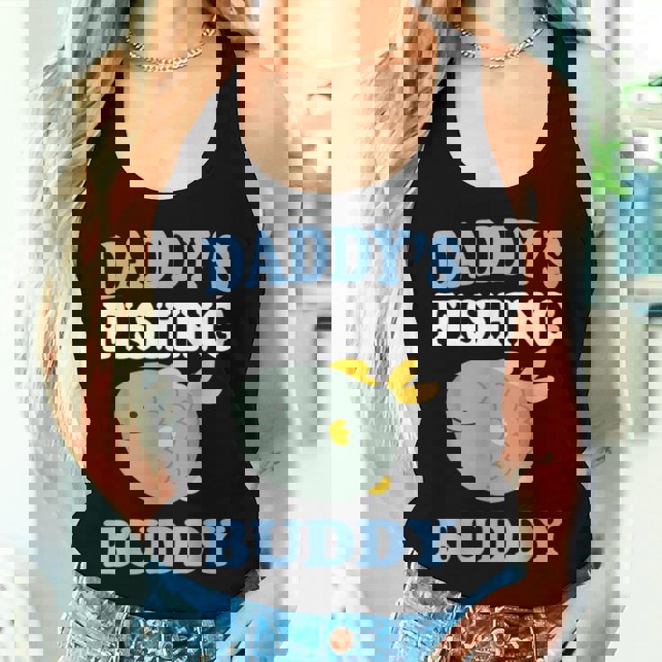 Daddy's Fishing Buddyon Daughter ギフトtシャツ レディースタンクトップ 彼女への贈り物