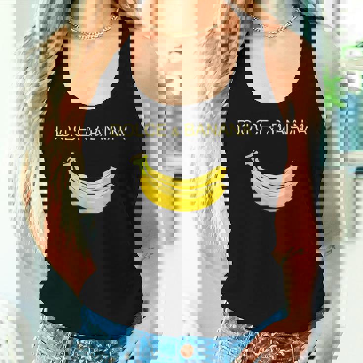 Dolce And Banana ファニーキュートグラフィックデザインバナナtシャツ レディースタンクトップ 彼女への贈り物