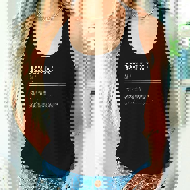 Definition Delulu Fandom Idol Meme Definition Women Tank Top Gifts for Her