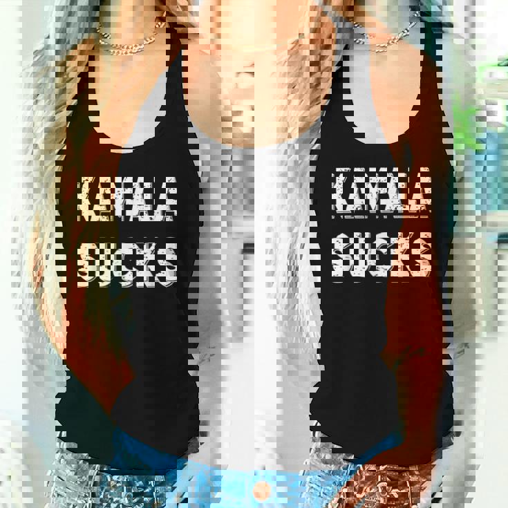 Kamalaucks Kamala Harrisucks And Women レディースタンクトップ 彼女への贈り物