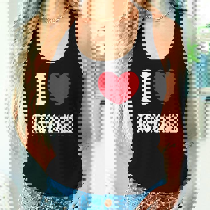 I Love Komaki アイラブ小牧 レディースタンクトップ 彼女への贈り物