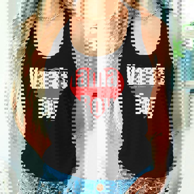 Mama's Boy おもしろグッズ服 レディースタンクトップ 彼女への贈り物