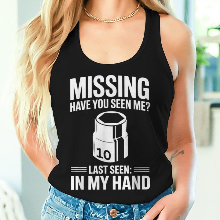 Missing Have Youeen Me 10Mm ソケット 車 ガイ 車 整備士 レディースタンクトップ 彼女への贈り物