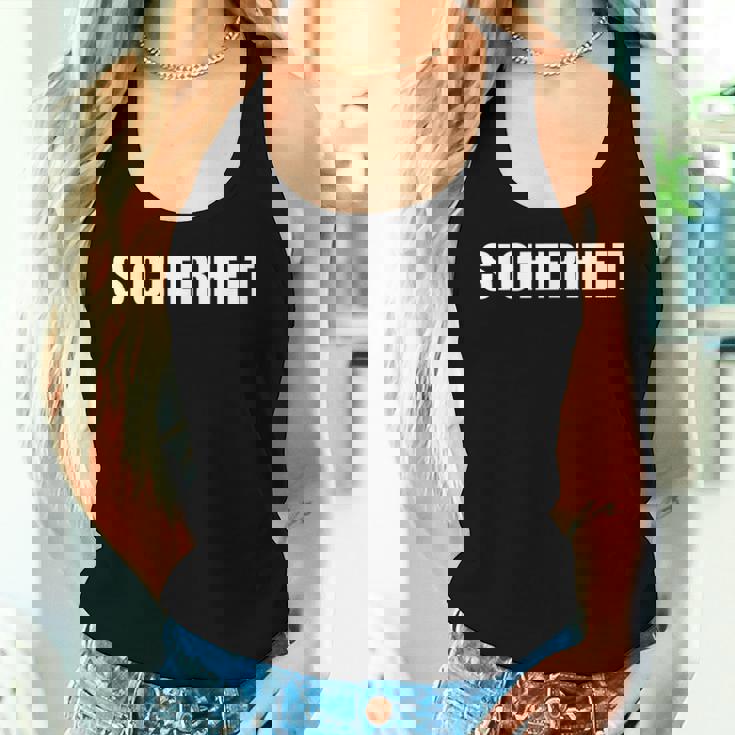 Sicherheit -Ecurity Guard Uniform And German レディースタンクトップ 彼女への贈り物