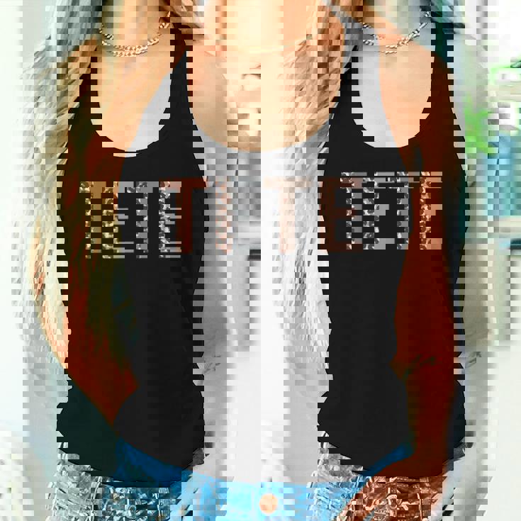 Tete ヒョウ柄 ママ キュート 母の日 おもしろい おばあちゃん レディースタンクトップ 彼女への贈り物