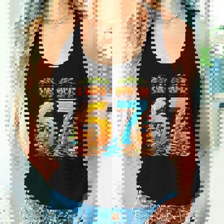 I Was 6 Now I'm 7 Birthday 67 Meme Capybara キッズ 男の子 女の子 レディースタンクトップ 彼女への贈り物