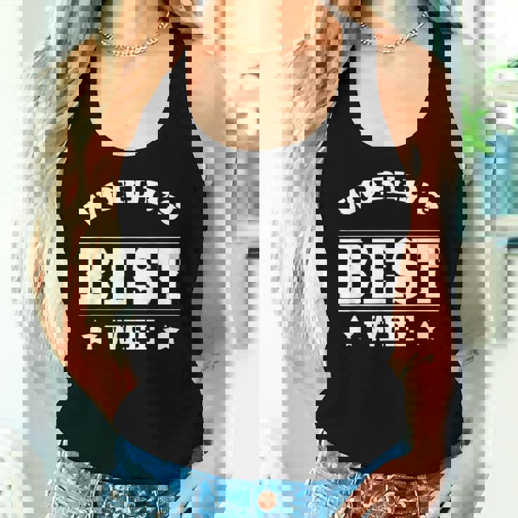 World's Best Wife 面白いウェディングギフトシャツ レディースタンクトップ 彼女への贈り物