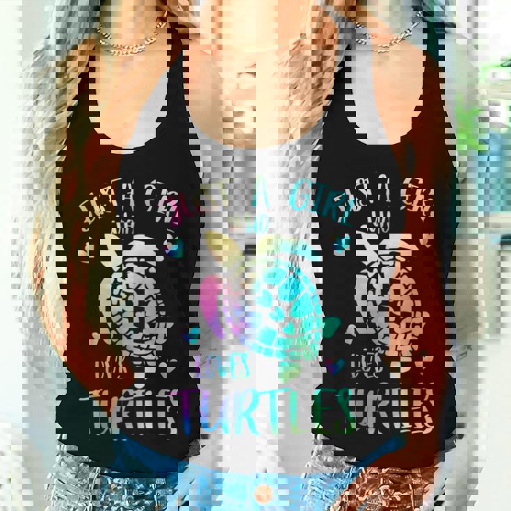 カメが大好きなただの女の子 かわいいパステルカメ レディースタンクトップ 彼女への贈り物