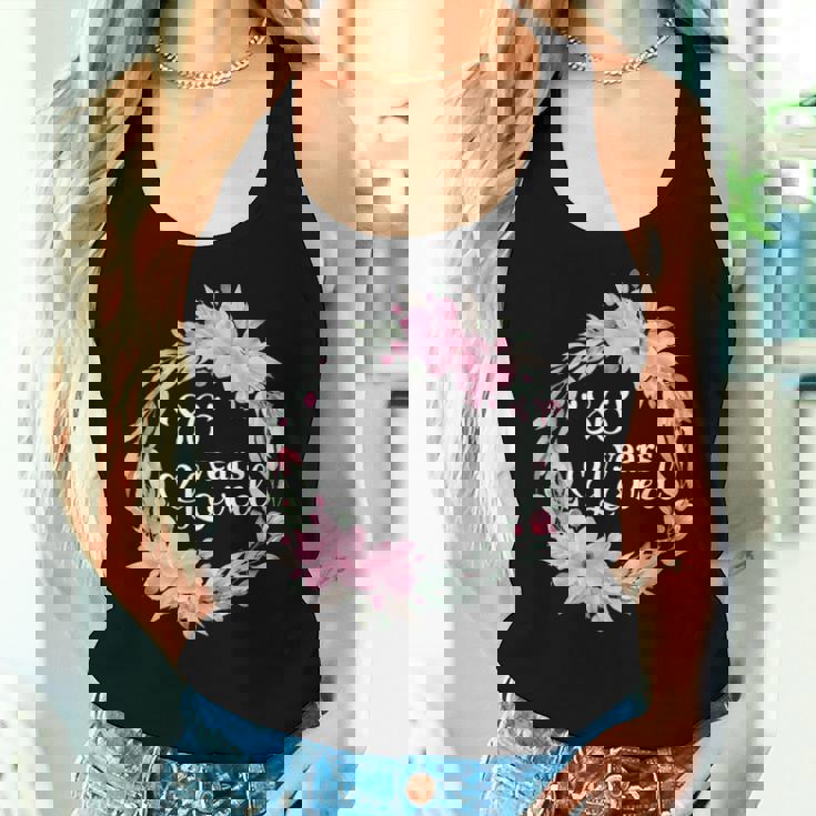 フローラル 86歳 誕生日 男性 女性 86歳 誕生日 レディースタンクトップ 彼女への贈り物