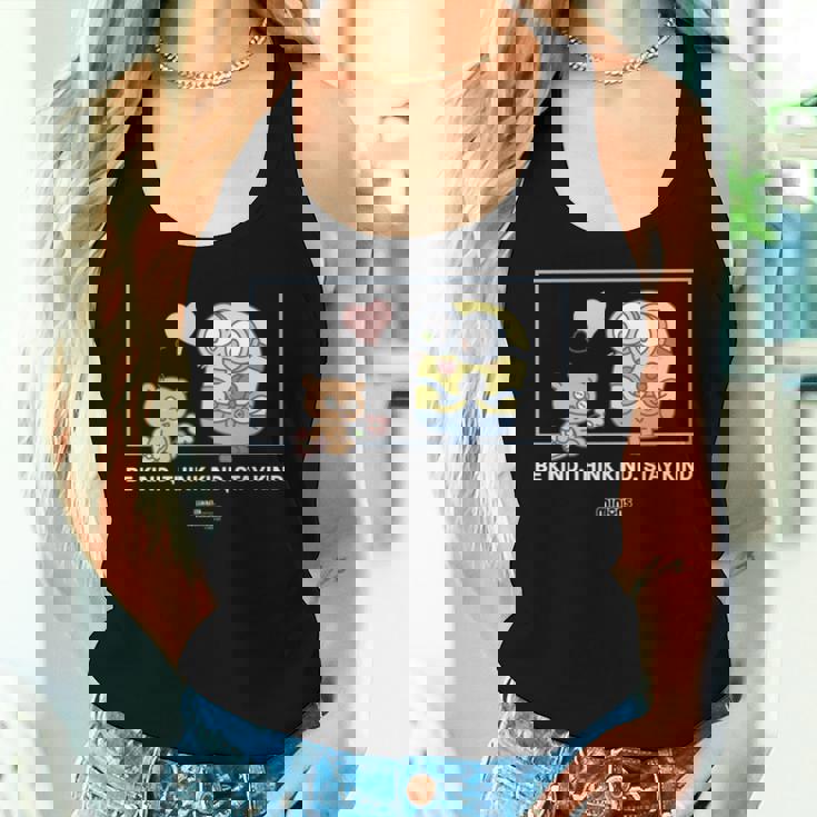 ミニオンズ ボブ&ティム Be Kind Think Kindtay Kind 長袖tシャツ レディースタンクトップ 彼女への贈り物