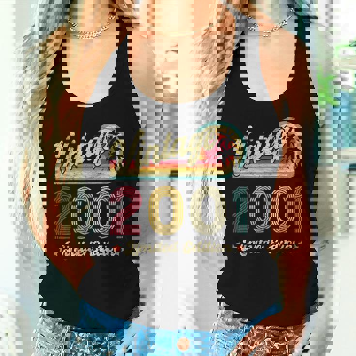 ヴィンテージ 2001 25歳の誕生日プレゼント 男性 女性 25歳 レディースタンクトップ 彼女への贈り物