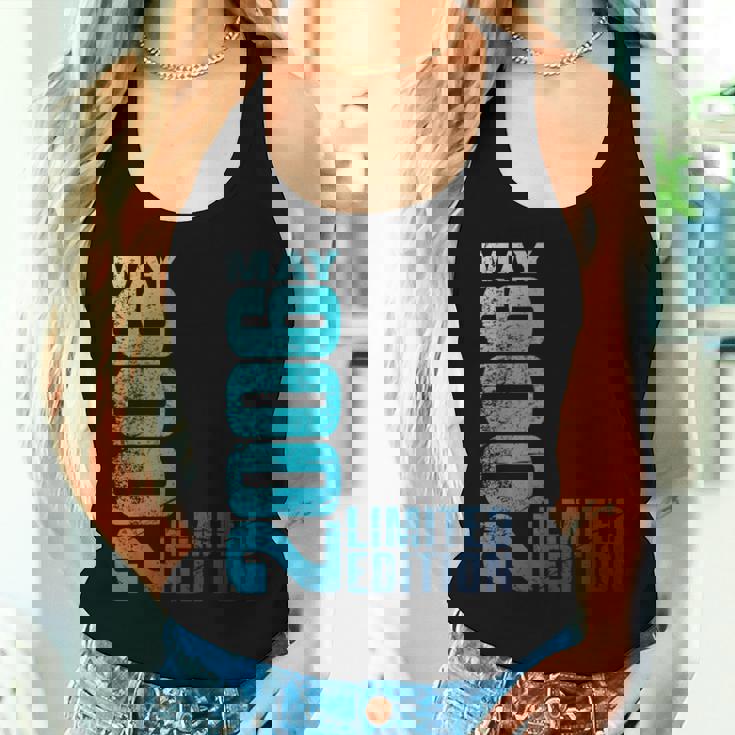 ヴィンテージ2006年5月18歳の男の子の女の子18歳の誕生日 レディースタンクトップ 彼女への贈り物