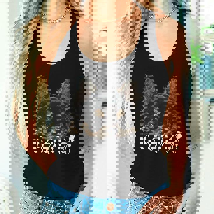 黒 チワワ ママ ロングヘア チワワ ママ チワワ 女の子 長袖tシャツ レディースタンクトップ 彼女への贈り物