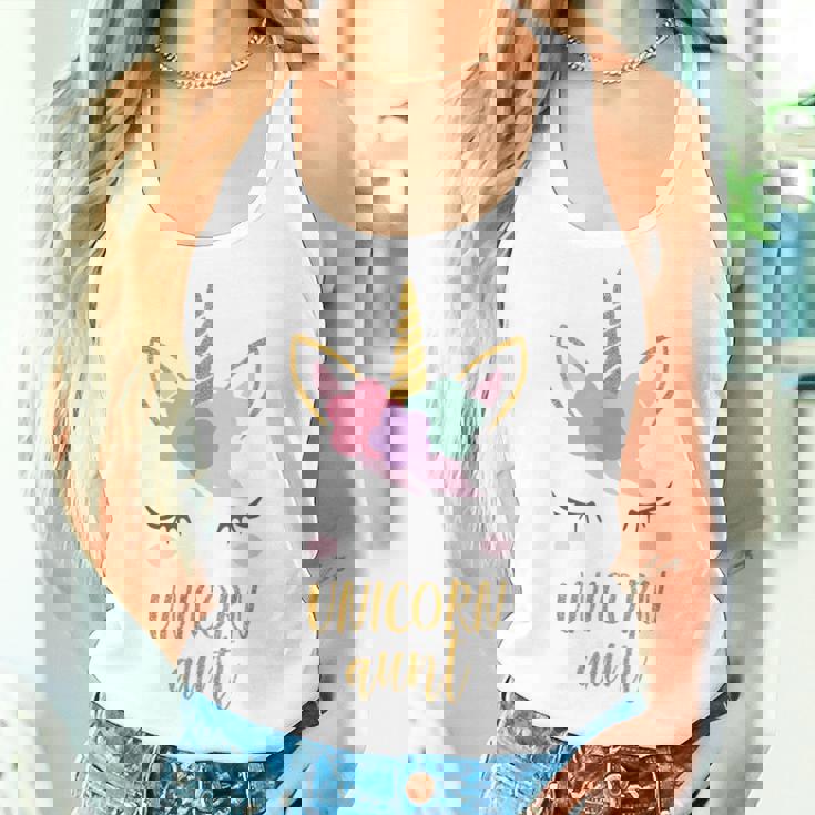 Aunt ユニコーン シャツ かわいい ユニコーン 叔母 ギフト レディースタンクトップ 彼女への贈り物