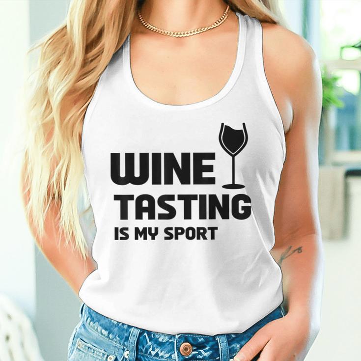 Wine Tasting Is Myport 面白いワインの名言 レディースタンクトップ 彼女への贈り物