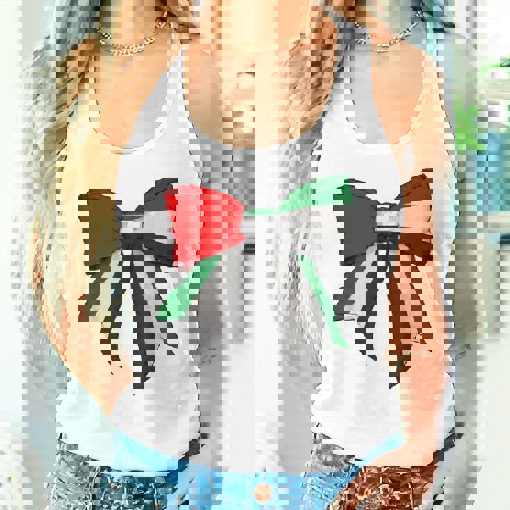 アラブ首長国連邦 首長国連邦 Uae 国旗 女の子 コケットリボン レディースタンクトップ 彼女への贈り物