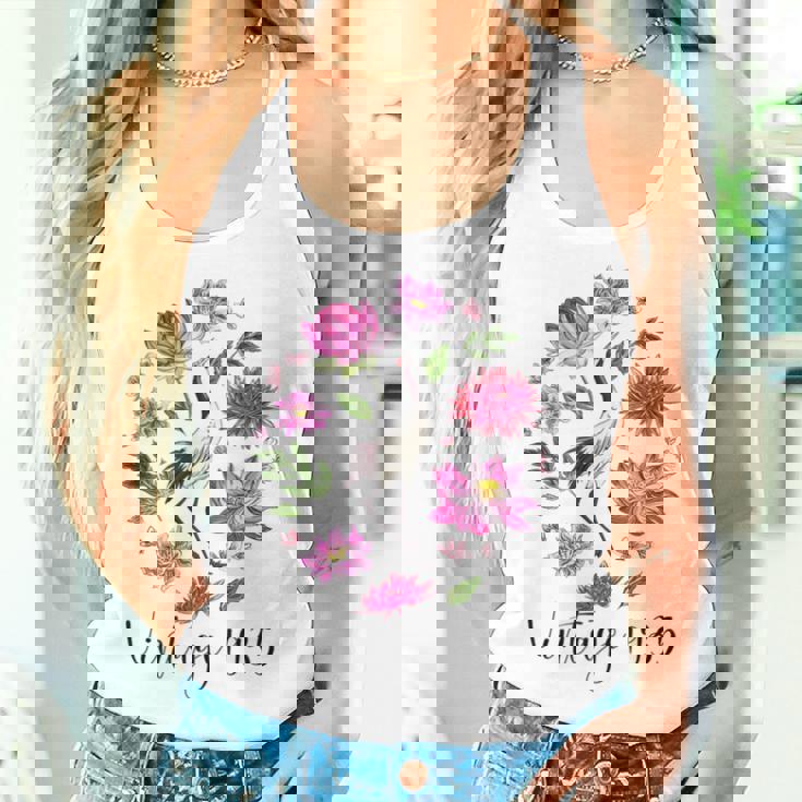 ヴィンテージ 1935年 蓮の花 日本の鶴 鳥 89歳の誕生日 レディースタンクトップ 彼女への贈り物