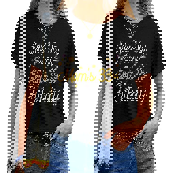 33 歳 母の誕生日 It's My Mom's 33Rd Birthday 長袖tシャツ レディースTシャツ