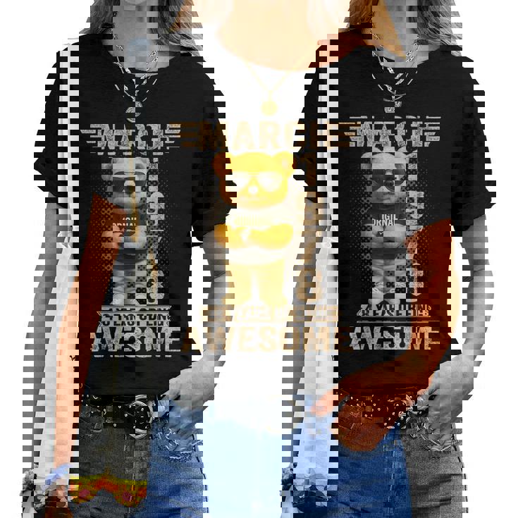 48歳 1978年3月 テディベア 48歳 誕生日 男性 女性 レディースTシャツ