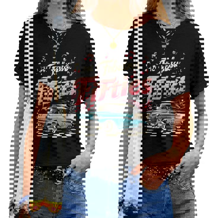 50S ロカビリー 1950年代 The Fabulous Fifties ロックンロール レディースTシャツ