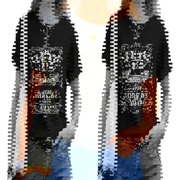 55歳 誕生日 男性女性intage 1971年1971年生まれ レトロデザインブランド レディースTシャツ