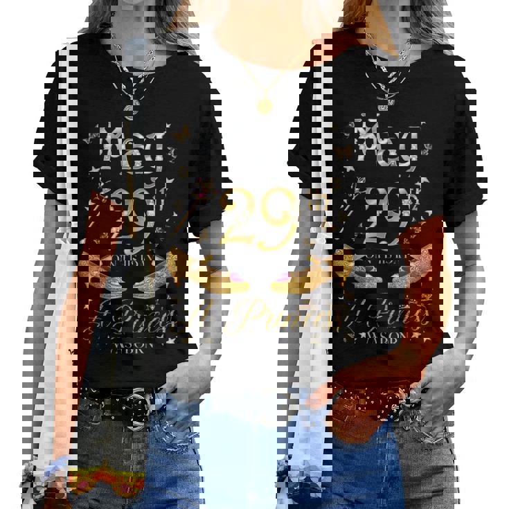 5月29日 プリンセスが生まれた 5月29日 誕生日 女の子 長袖tシャツ レディースTシャツ