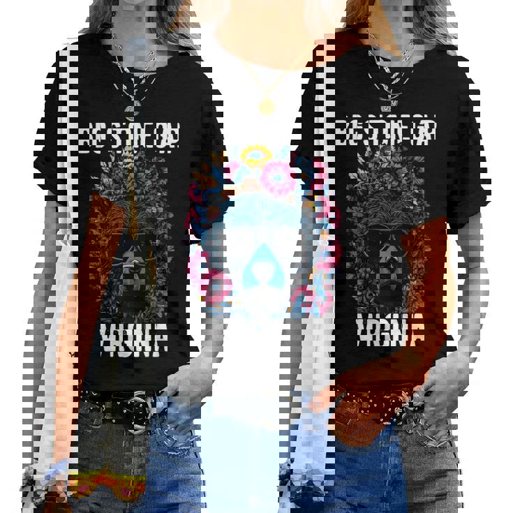 Bigtone Gap バージニア Usa クマと花のデザイン 長袖tシャツ レディースTシャツ